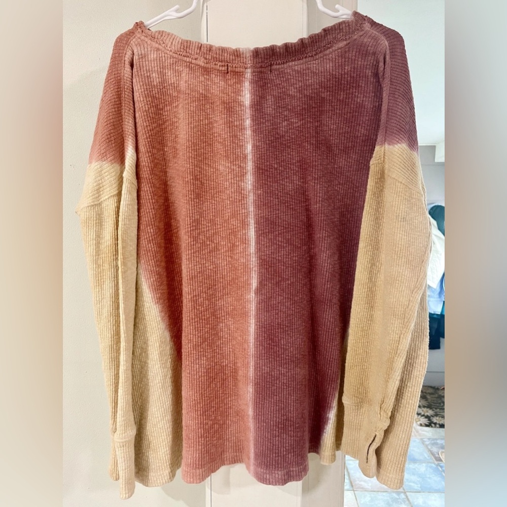 We The Free | Free People Logan Long-Sleeve Thermal T-Shirt in Star Anise Combo - Picture 5 of 16